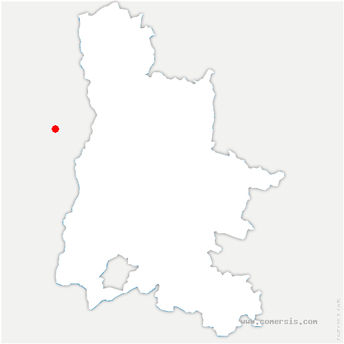 carte de localisation de Montseveroux