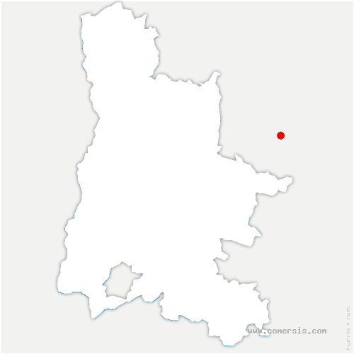 carte de localisation du Moutaret