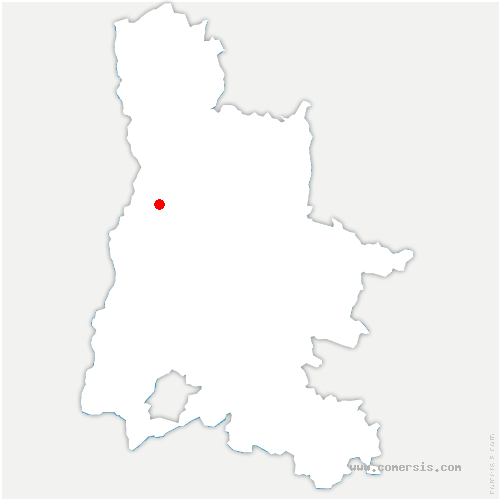 carte de localisation d'Ornacieux-Balbins 