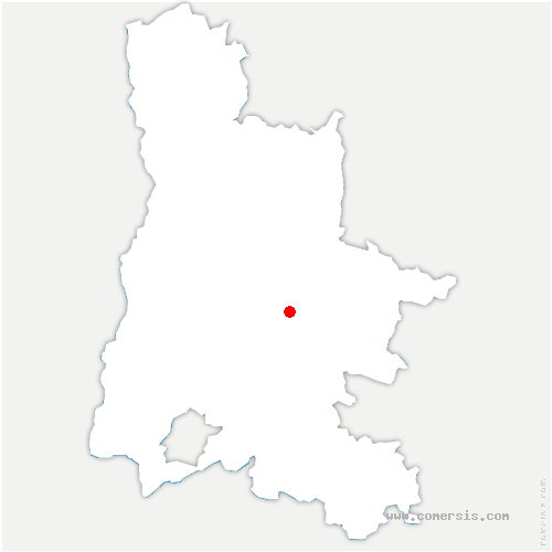 carte de localisation de Pennes-le-Sec