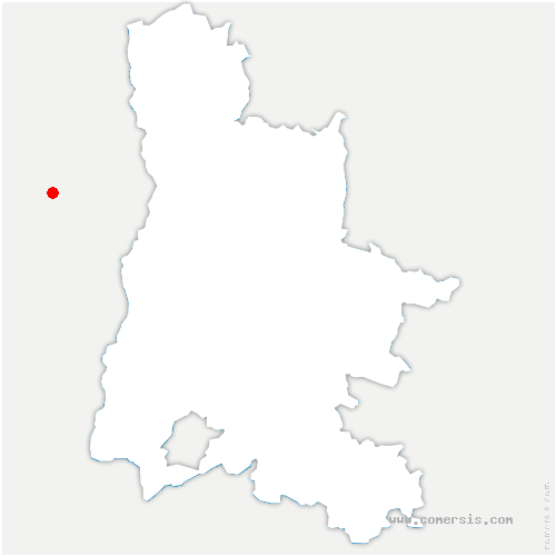 carte de localisation de Reventin-Vaugris