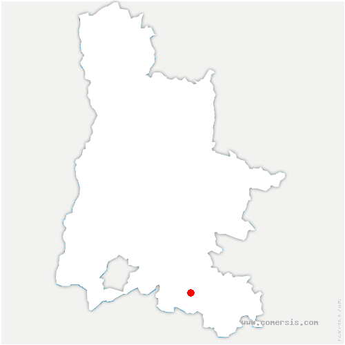 carte de localisation de la Roche-sur-le-Buis
