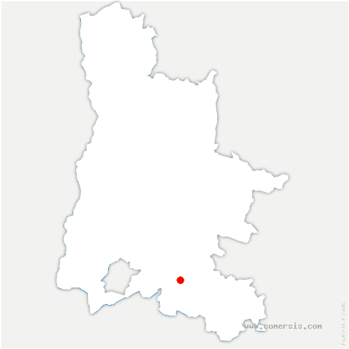 carte de localisation de Rochebrune