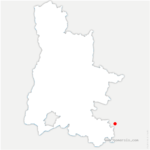 carte de localisation de Roisey