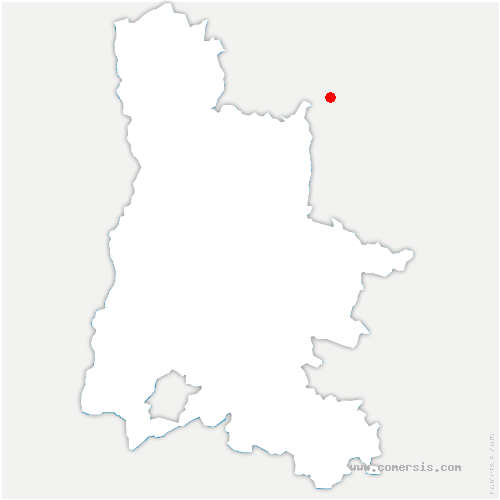 carte de localisation de Saint-Jeure-d'Ay