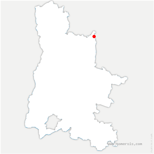 carte de localisation de Saint-Martin-en-Vercors