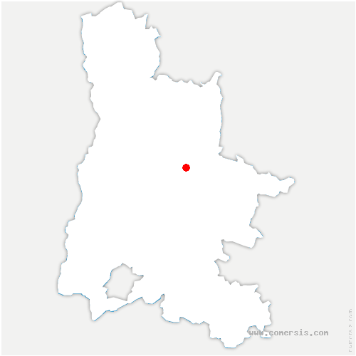 carte de localisation de Saint-Pierreville