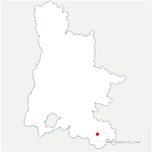 carte de localisation de Saint-Romain-en-Gal