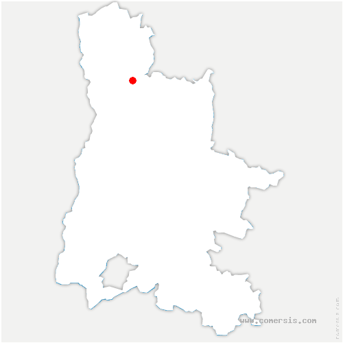 carte de localisation de Saint-Romain-en-Viennois
