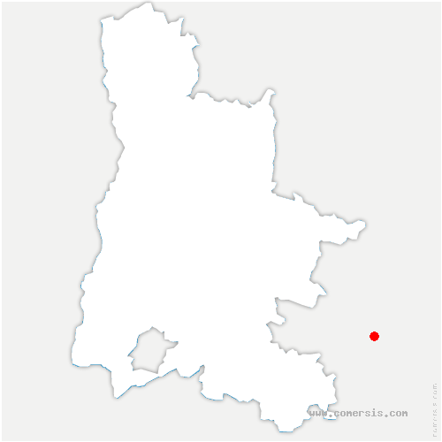 carte de localisation de Vérin