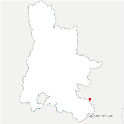 carte de localisation de Villebois-les-Pins