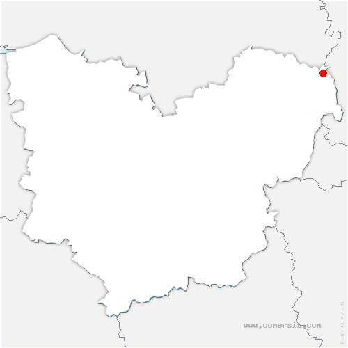 carte de localisation de Amécourt