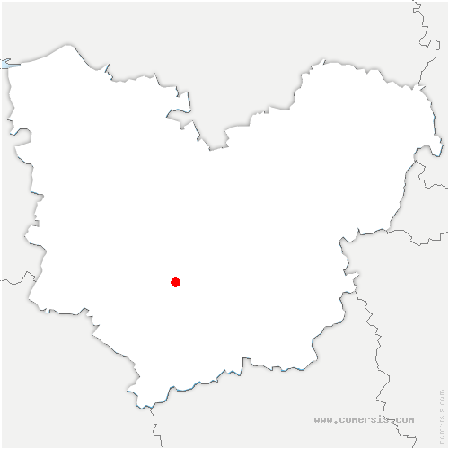 carte de localisation d'Arelaune-en-Seine