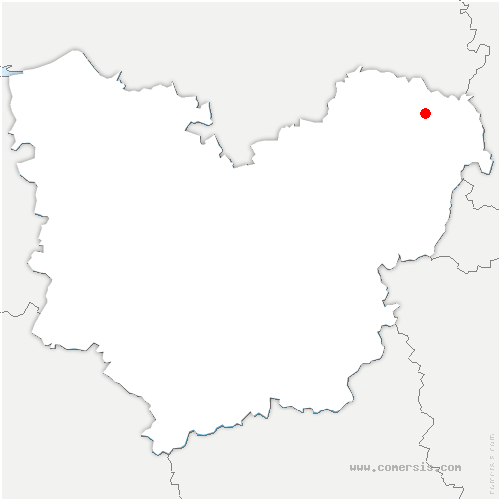 carte de localisation de Barneville-la-Bertran