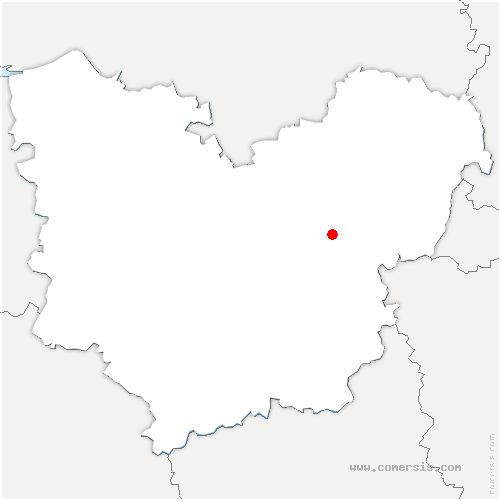 carte de localisation de Beaumont-le-Hareng