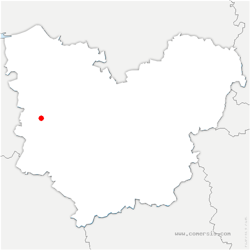 carte de localisation de Bernay