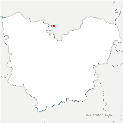carte de localisation de Boissy-en-Drouais