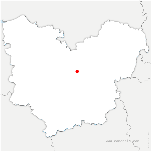 carte de localisation de Bourdainville