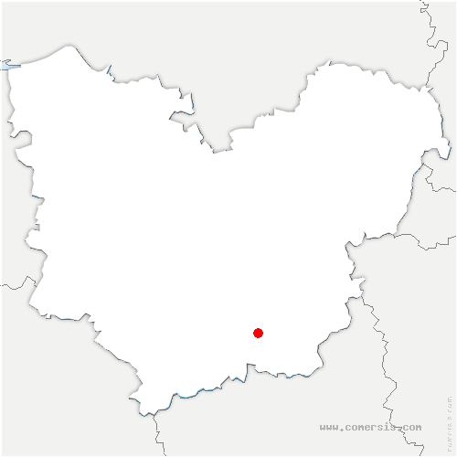 carte de localisation de Buis-sur-Damville