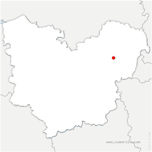 carte de localisation de Bures-en-Bray