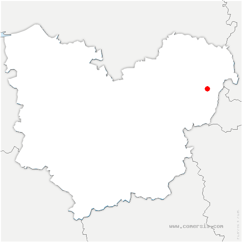 carte de localisation de Cahaignes