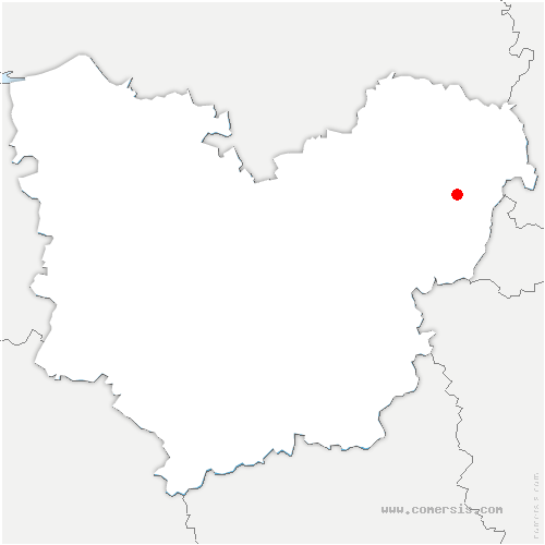 carte de localisation de Cantiers