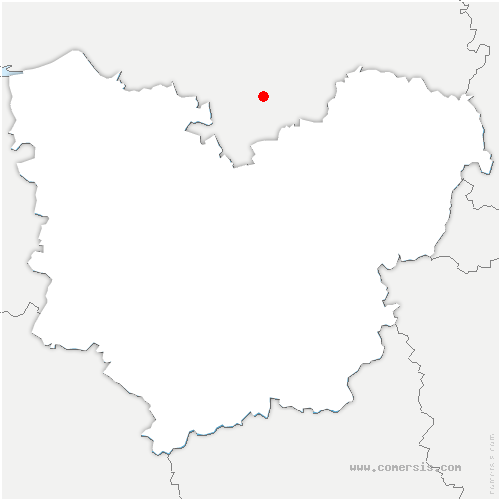 carte de localisation de Cherisy