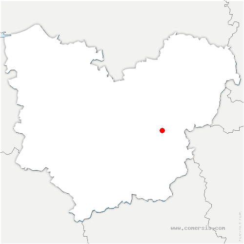 carte de localisation de Claville-Motteville
