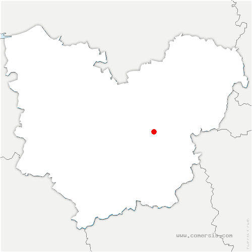 carte de localisation de Clères