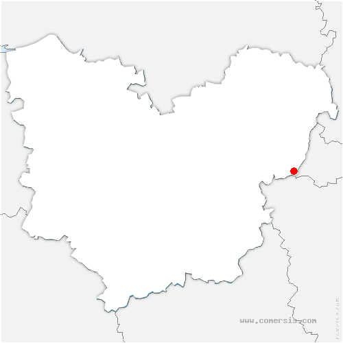 carte de localisation de Compainville