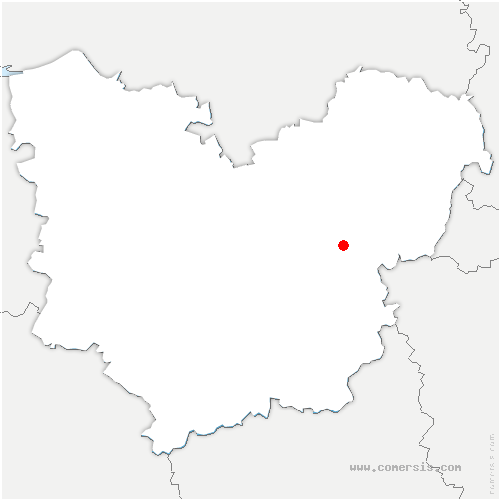 carte de localisation de Cottévrard