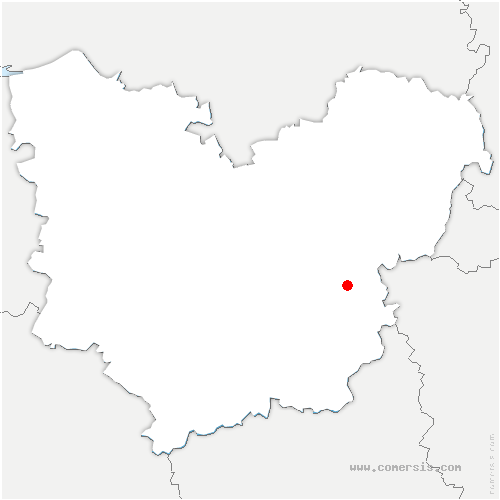 carte de localisation de Croisy-sur-Eure