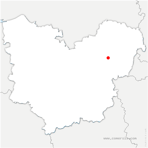 carte de localisation de la Ferrière-au-Doyen