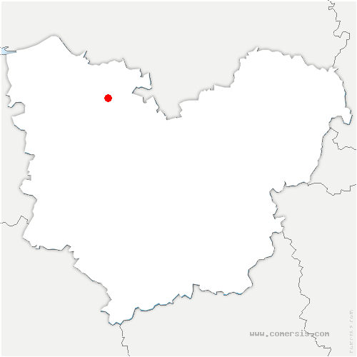 carte de localisation de Flancourt-Catelon