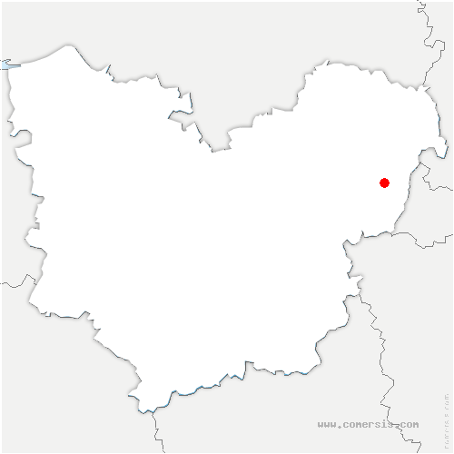 carte de localisation de Fours-en-Vexin