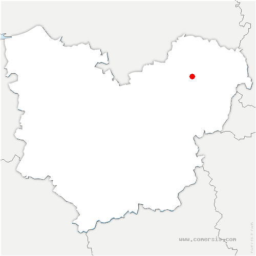 carte de localisation de Fresne-l'Archevêque