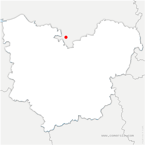 carte de localisation de Garancières-en-Drouais