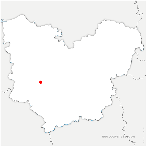 carte de localisation de Gouttières