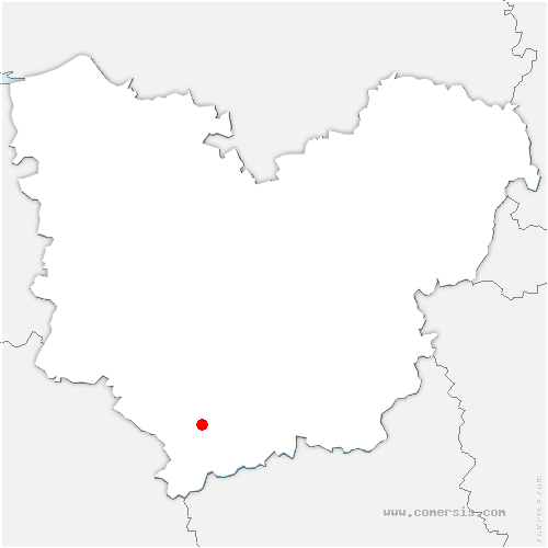 carte de localisation de la Guéroulde