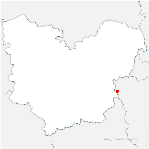 carte de localisation du Héron