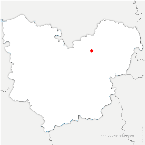 carte de localisation de Herqueville