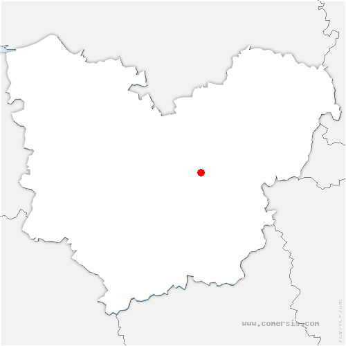 carte de localisation de la Houssaye-Béranger
