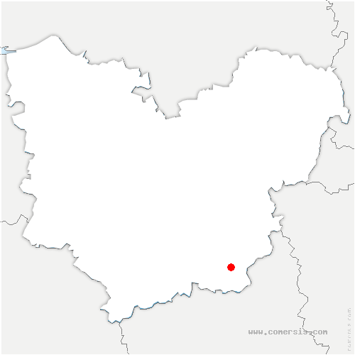 carte de localisation de Illiers-l'Évêque