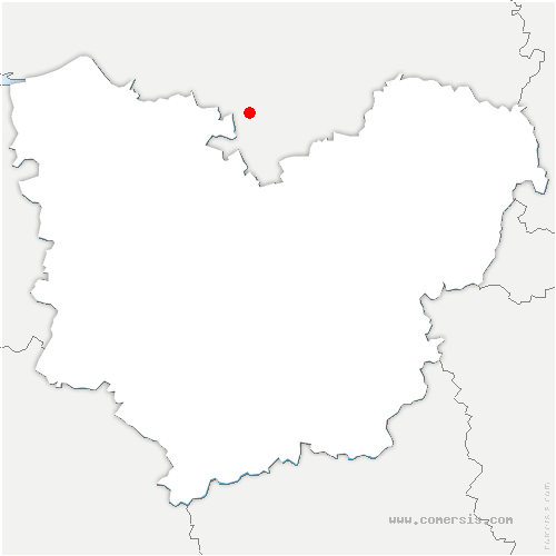 carte de localisation de Louvilliers-en-Drouais