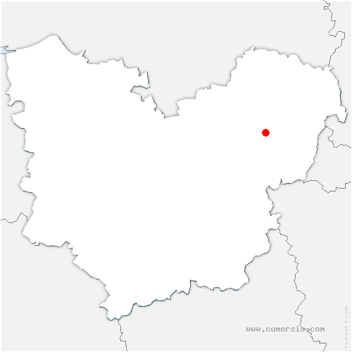 carte de localisation du Ménil-Bérard