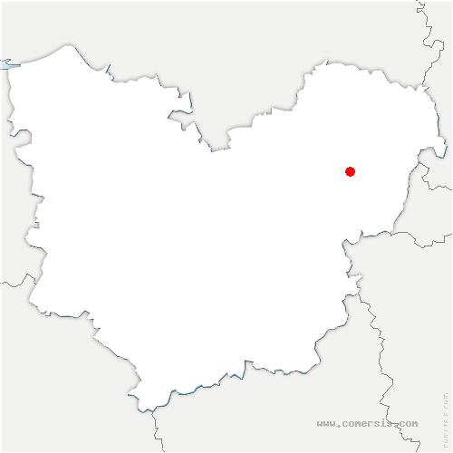 carte de localisation de Mesnières-en-Bray