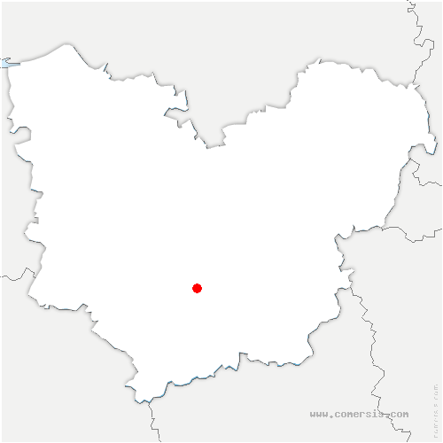 carte de localisation du Mesnil-Hardray