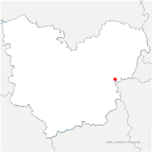 carte de localisation de Montérolier