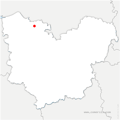 carte de localisation de Montigny-sur-Avre