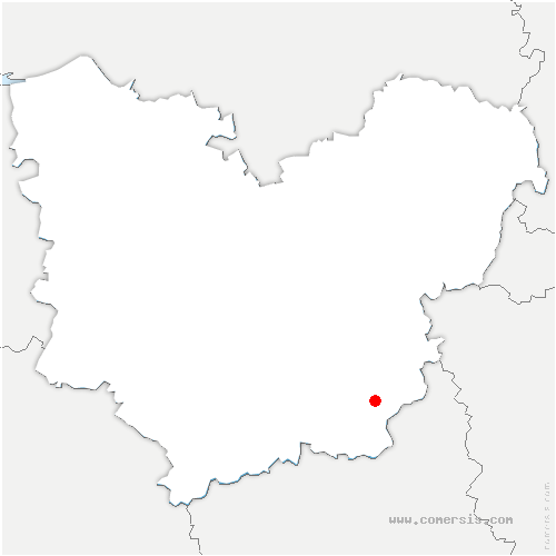carte de localisation de la Neuville-Chant-d'Oisel